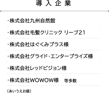 導入企業